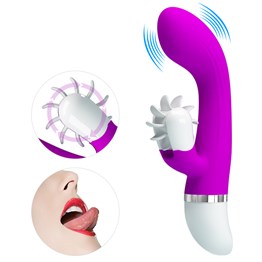  VibratörlerLilituShop12 Fonksiyonlu Titreşimli Klitoris Dil Uyarıcılı Teknolojik Vibratör
