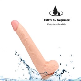  Realistik Titreşimsiz PenisLilituShop29,5 cm Gerçekçi Kalın Dildo Penis - Bart